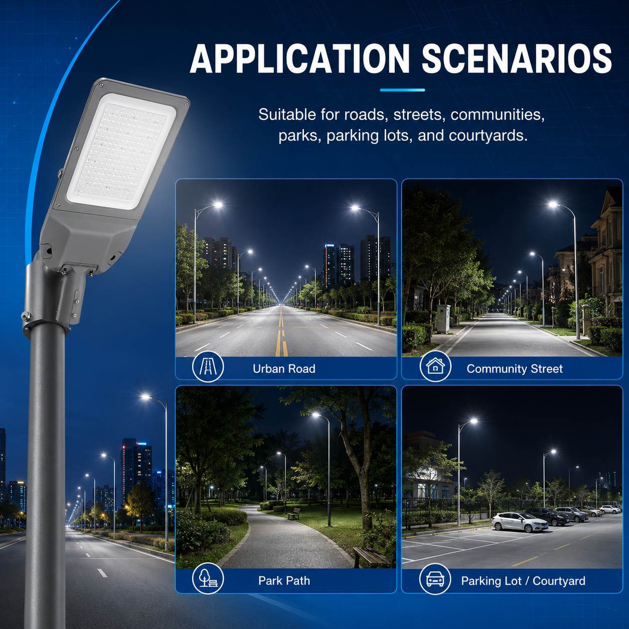 ZNLED-ST-07 LED street light for highway road street and community lighting