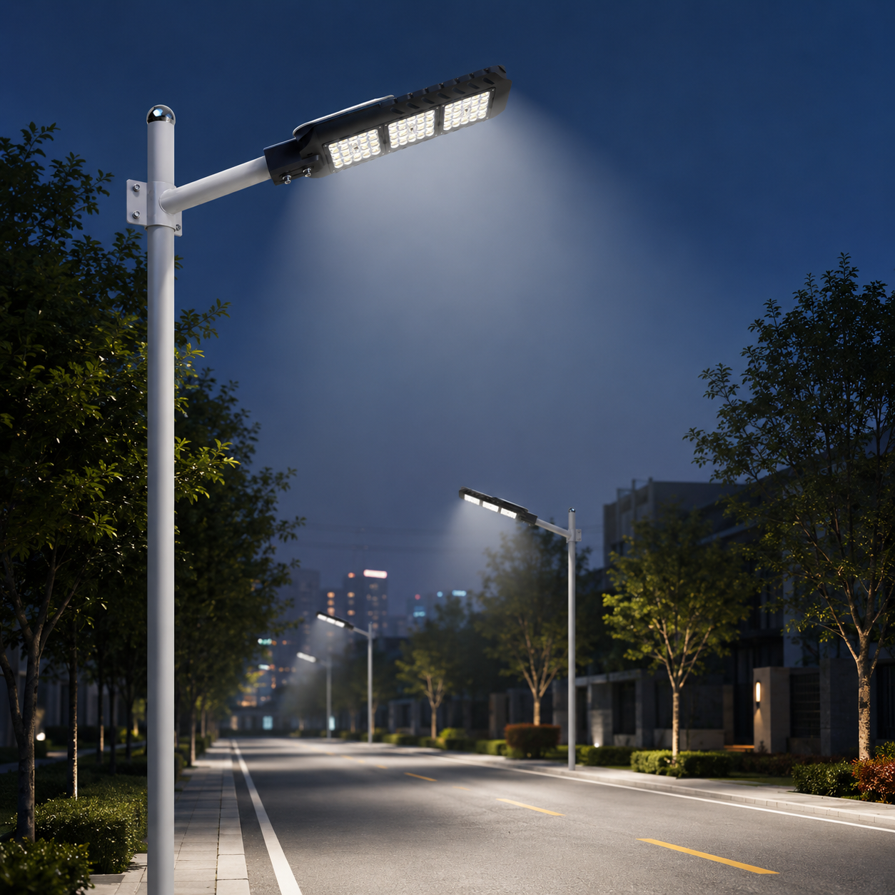 ZNLED-ST-13 LED street light application scenarios for highways urban roads gardens and industrial areas