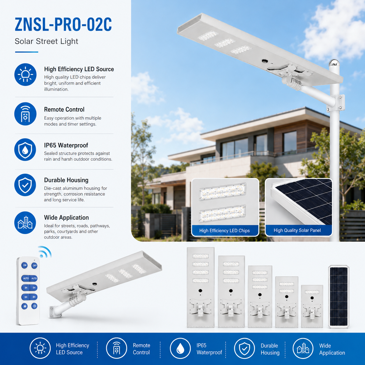 ZNSL-PRO-02C solar street light project configuration image